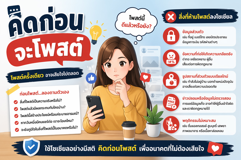 เตือนภัยโซเซียลมีเดีย