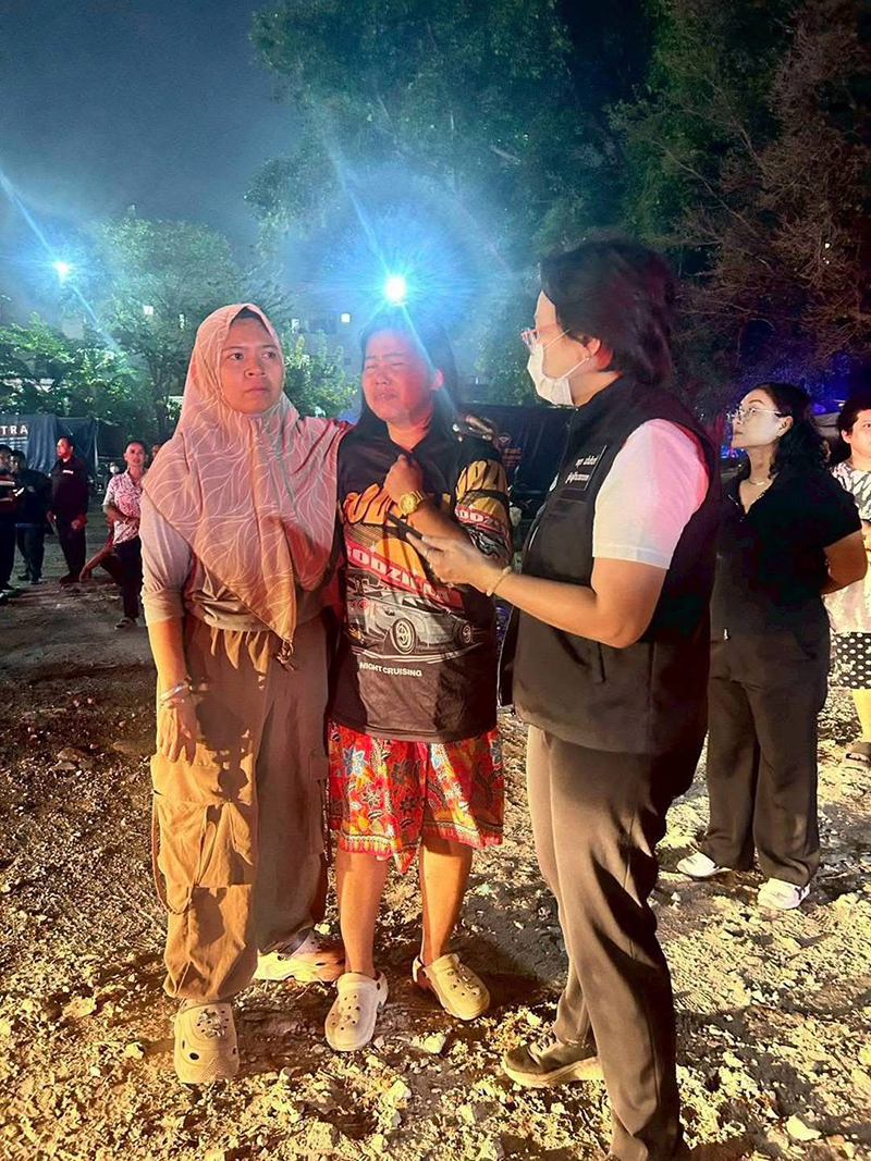 ผู้ว่าฯ ชัชชาติ ลงพื้นที่เหตุเพลิงไหม้