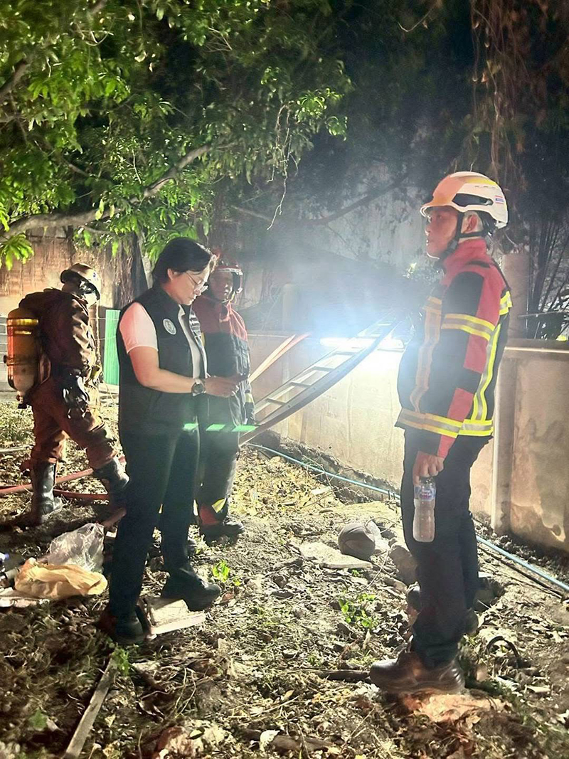 ผู้ว่าฯ ชัชชาติ ลงพื้นที่เหตุเพลิงไหม้