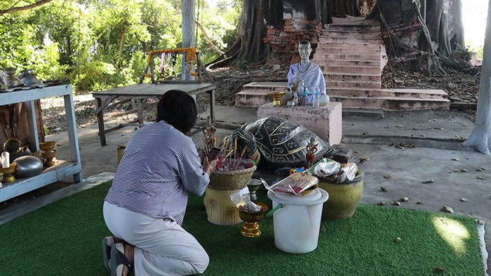 แห่ขอเลขเด็ด วิหารแกลบ วัดหนองเต่า