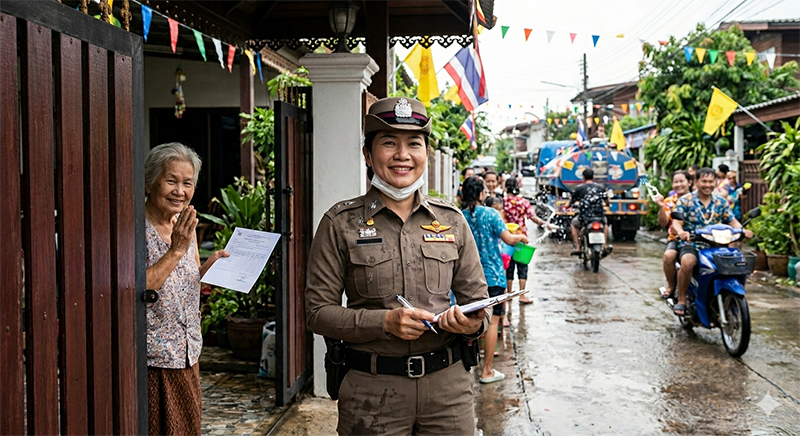 ฝากบ้านกับตำรวจ