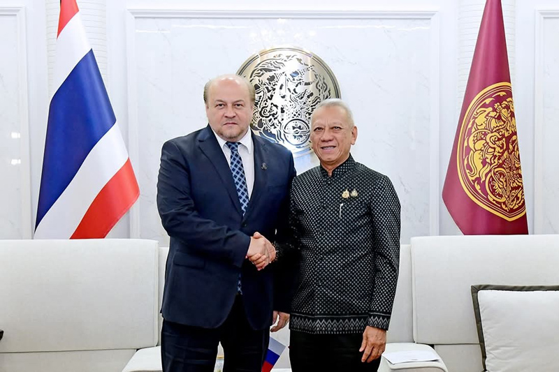ทูตรัสเซียเข้าพบพิพัฒน์หารือความร่วมมือด้านคมนาคมขนส่ง