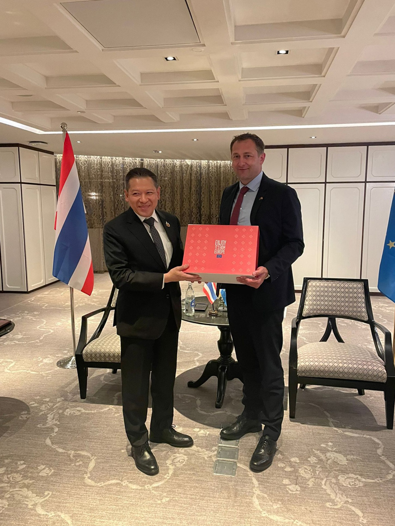 ศรัณย์ เจริญสุวรรณ ร่วมหารือความร่วมมือเกษตร EU-ไทย