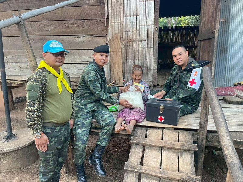 บรรยากาศการจัดกิจกรรม Army Delivery ในพื้นที่อำเภอเชียงดาว