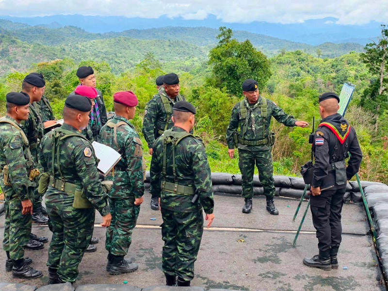 กำลังพล ฉก.ทัพพระยาเสือ ปฏิบัติหน้าที่ซักซ้อมแผนเผชิญเหตุ