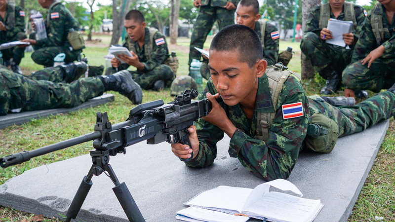 ภาพทหารใหม่ ร.111 พัน.1 ปฏิบัติภารกิจฝึกเพื่อเตรียมความพร้อมสู่ทหารอาชีพ