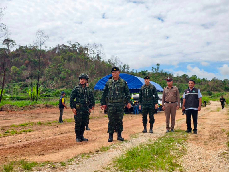 บรรยากาศการซักซ้อมแผนรองรับสถานการณ์ฉุกเฉินของกองทัพบก