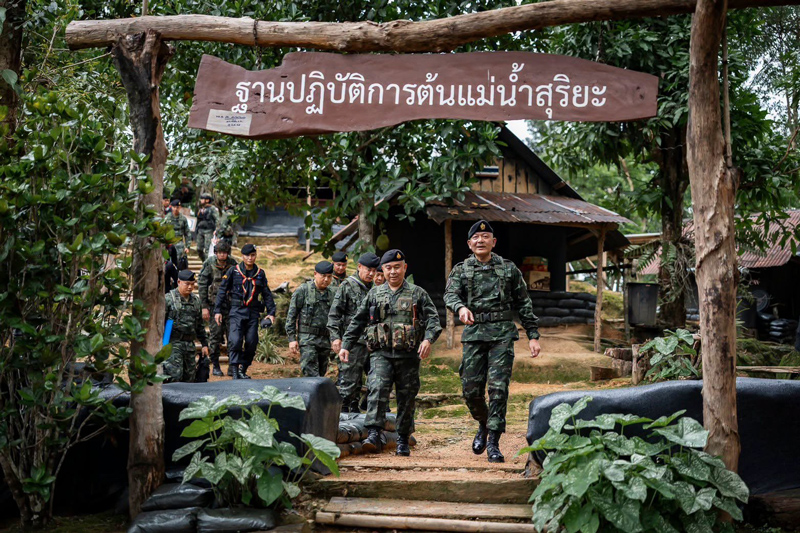 การปฏิบัติงานของกองกำลังสุรสีห์ ณ พื้นที่ ฐป.ต้นแม่น้ำสุริยะ