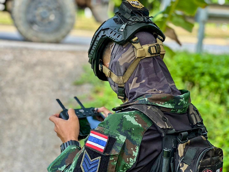 การใช้อากาศยานไร้คนขับสนับสนุนการรักษาความปลอดภัยในยะลา