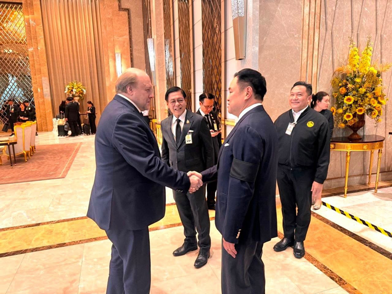 เอกอัครราชทูตรัสเซียประจำประเทศไทยอำนวยพรคณะผู้แทนไทย