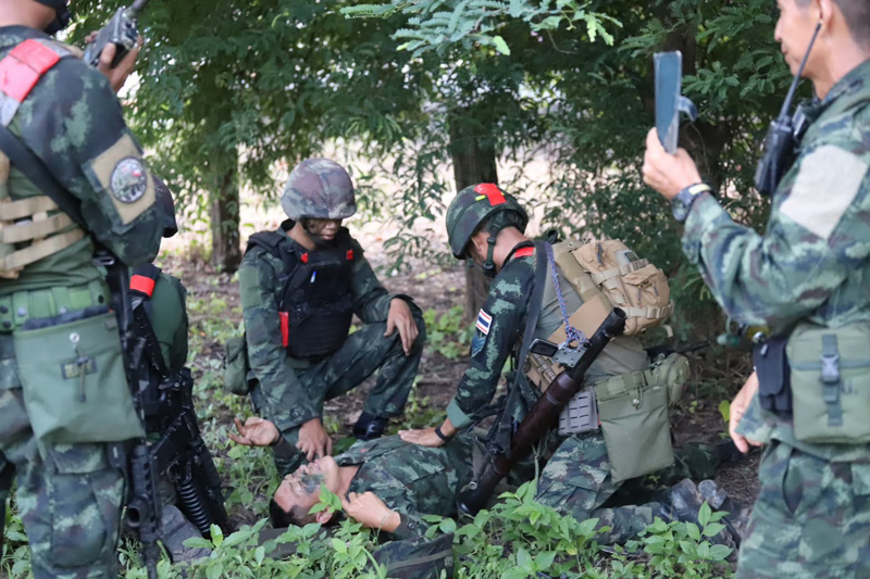 สภาพพื้นที่ฝึกยุทธวิธีของหน่วย ร.112