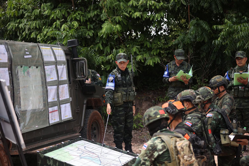 ทหาร ร.112 ปฏิบัติภารกิจฝึกและตรวจสอบหน่วยระดับหมวด