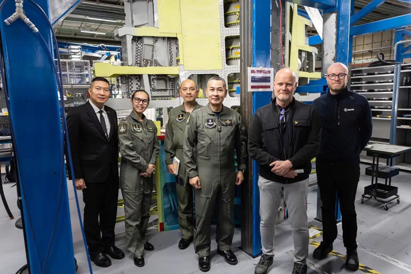 ชิ้นส่วนโครงสร้างแรก First Piece of STARS ของเครื่องบิน Gripen