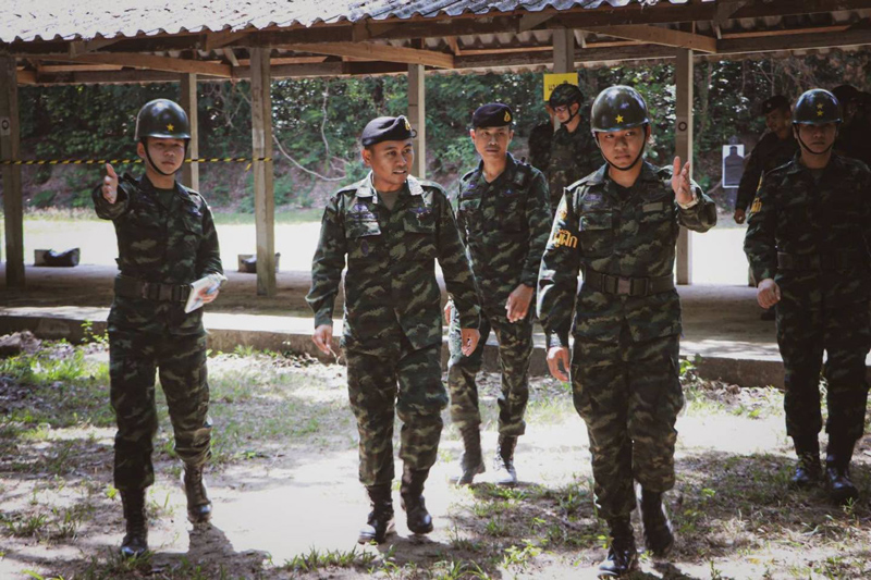 ผบ.ร.6 พัน.1 ลงพื้นที่ตรวจเยี่ยมการฝึกทหารใหม่ ค่ายสรรพสิทธิประสงค์