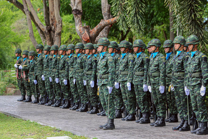 กองทหารเกียรติยศ ร.902 พัน.3 รอ. ในพิธีวันระลึกสงครามเกาหลี
