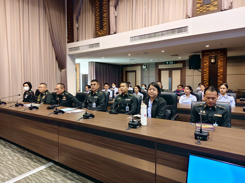 การประชุม สนพ.สสน.สป. ณ ห้องประชุม ชั้น 6 สำนักงานปลัดกระทรวงกลาโหม ศรีสมาน