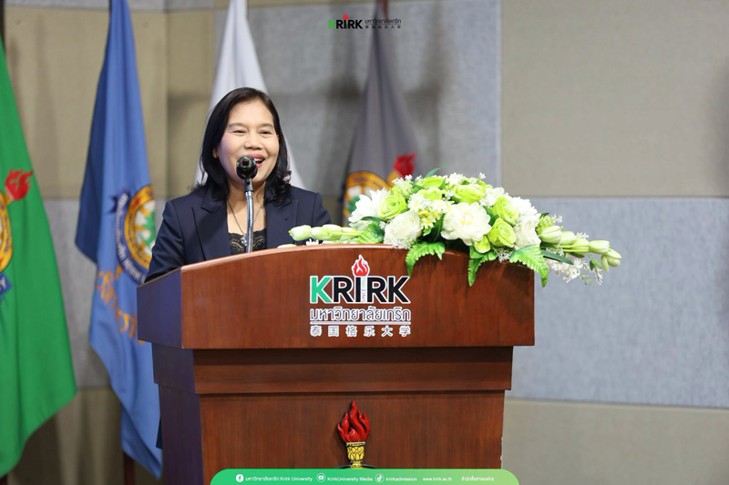 ผศ.จินดา จอกแก้ว ประธานเปิดงานอบรม Drone Logistics