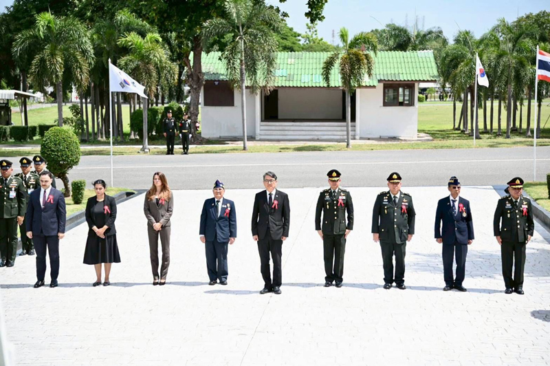 พิธีวางพวงมาลาครบรอบ 76 ปี วันที่ระลึกสงครามเกาหลี