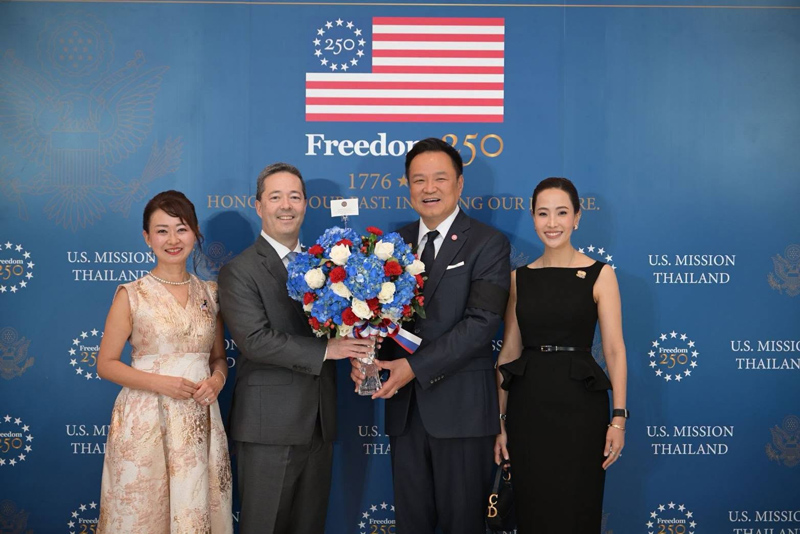 นายฌอน โอนีลล์ เอกอัครราชทูตสหรัฐฯ ให้การต้อนรับนายกฯ อนุทิน ชาญวีรกูล