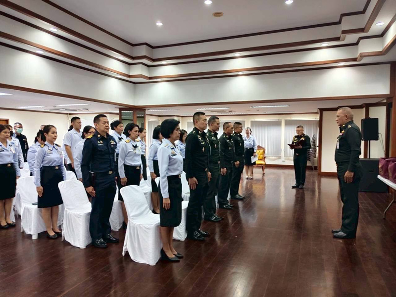 พลตรี ฐิติศักดิ์ นิรัติศัย ผอ.สนพ.สสน.สป. เป็นประธานในพิธี