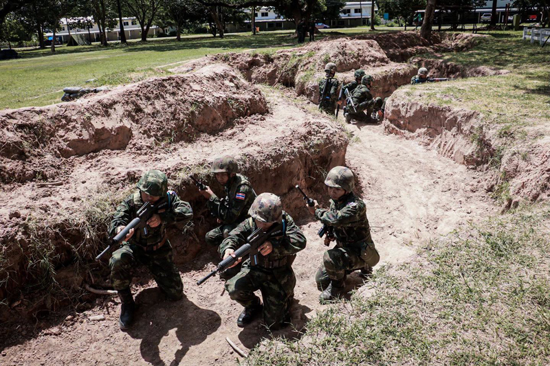 ทหารบกไทยฝึกปฏิบัติการช่วยชีวิตในสนามรบควบคู่ยุทธวิธีปลอดภัย