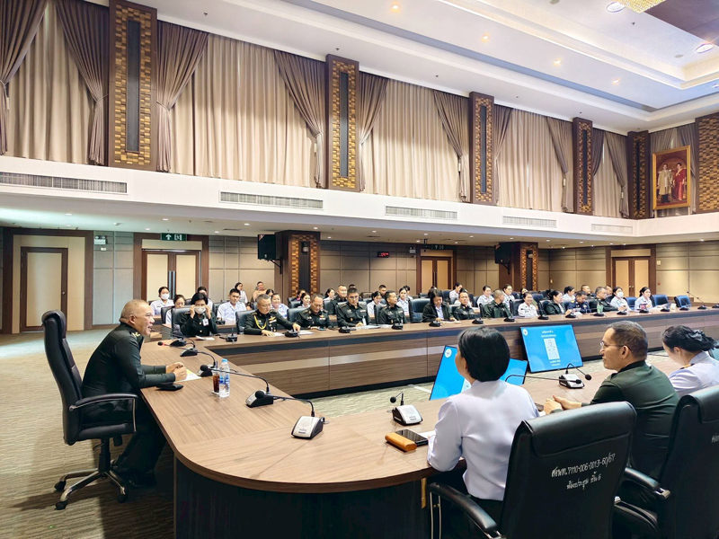 การประชุมขับเคลื่อนนโยบายกลาโหมของสำนักงานแพทย์ สำนักงานสนับสนุน มิ.ย. 69