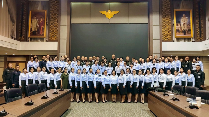 ภาพการประชุมข้าราชการและกำลังพล สนพ.สสน.สป. เมื่อวันที่ 25 มิถุนายน 2569