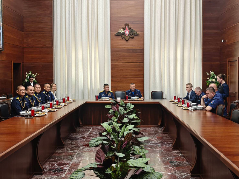 บรรยากาศการประชุมความร่วมมือด้านความมั่นคงทางอากาศ ณ กรุงมอสโก