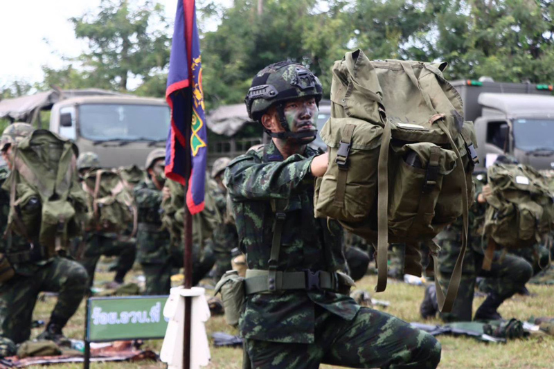 กำลังพล ร.23 พัน.3 ร่วมพิธีสัปดาห์แห่งความพร้อมรบในสนาม