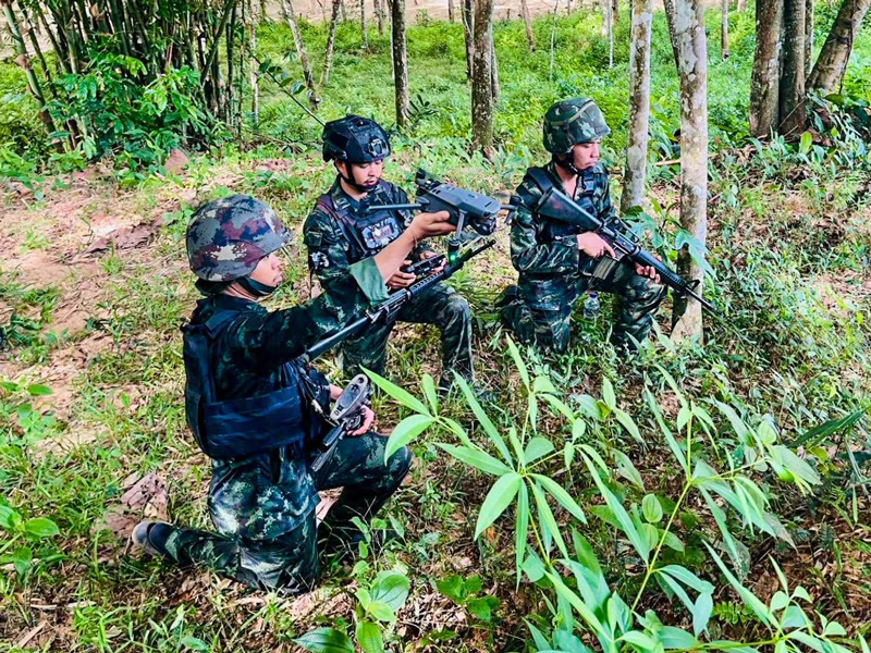ทหารบกและทหารพรานยะลาปฏิบัติภารกิจใช้โดรนบังคับ