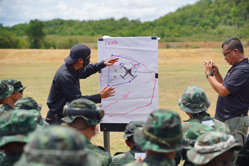 พล.ร.9 ติวเข้มยุทธวิธีสกัดกั้นอากาศยานไร้คนขับ UAV