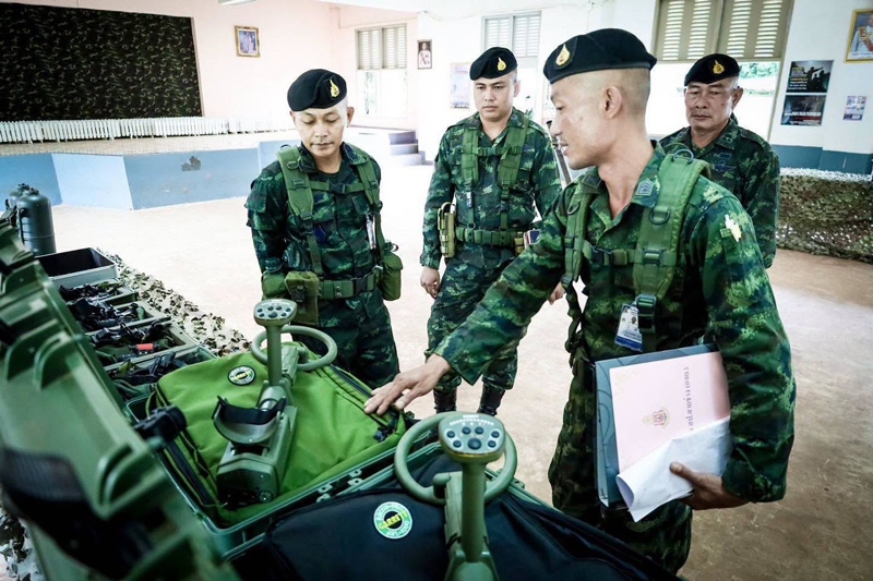 บรรยากาศการตรวจความพร้อมรบ ณ ค่ายพระยอดเมืองขวาง นครพนม
