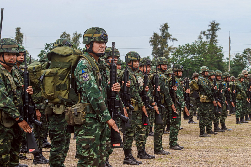 การตรวจสภาพความพร้อมรบด้านกำลังพลและอาวุธยุทโธปกรณ์ ร.31 พัน.1 รอ.