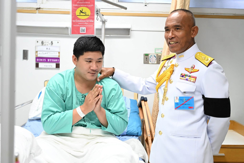 การดูแลรักษาตัวของทหารกล้าที่บาดเจ็บจากสมรภูมิชายแดน