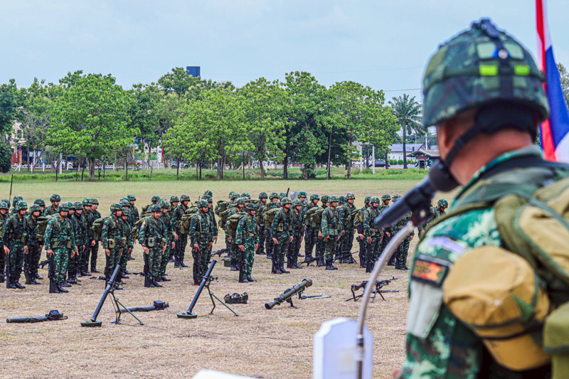ภาพสนามฝึกของหน่วย ร.31 พัน.1 รอ. ในการฝึกซักซ้อมความพร้อมรบประจำปี 2569