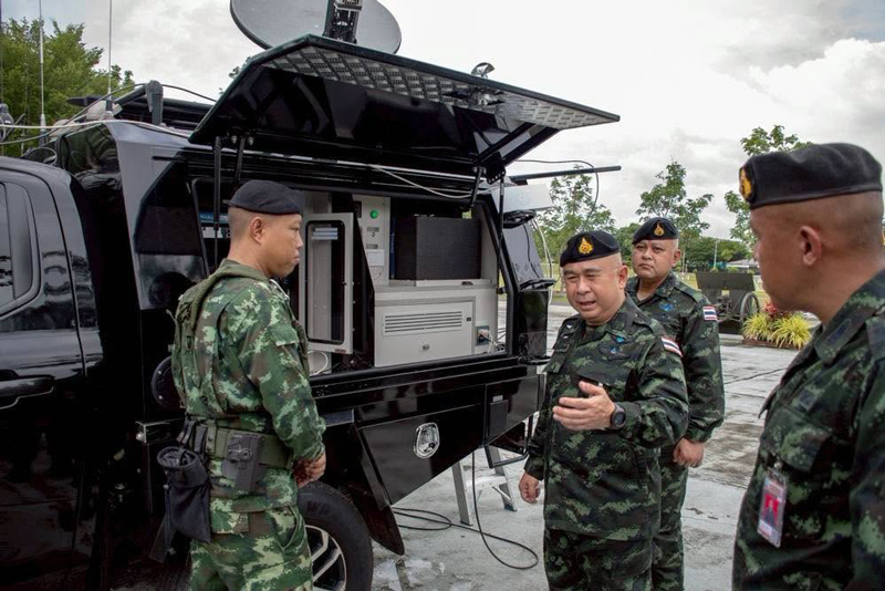 พิธีตรวจพลและความพร้อมรบ ณ ลานพื้นแข็ง กองบัญชาการกองกำลังนเรศวร