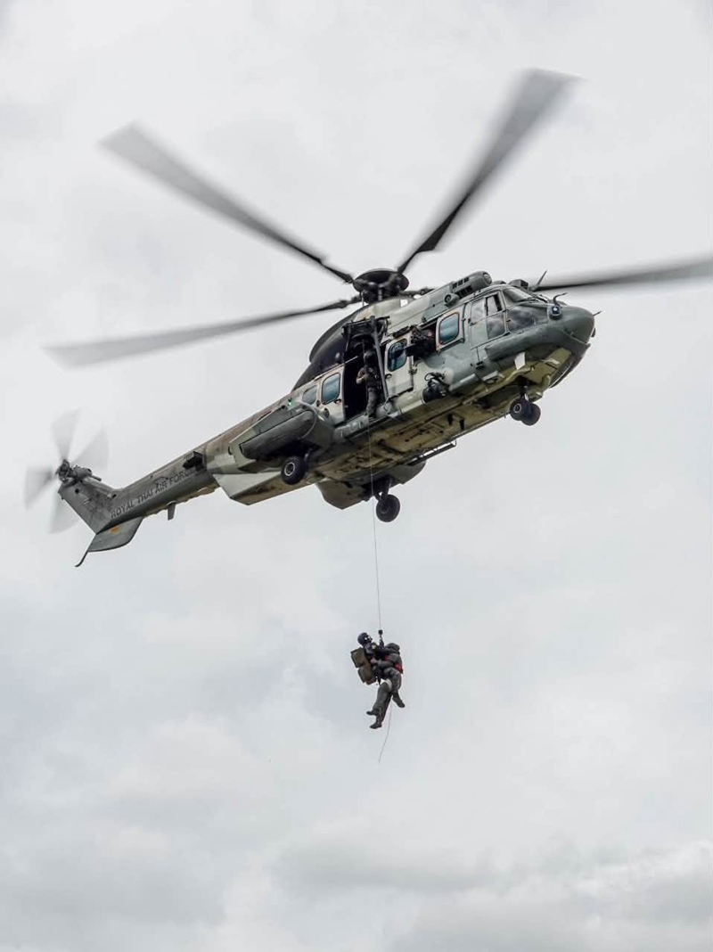 การลำเลียงกำลังพลด้วยเฮลิคอปเตอร์ทางยุทธวิธี H225M