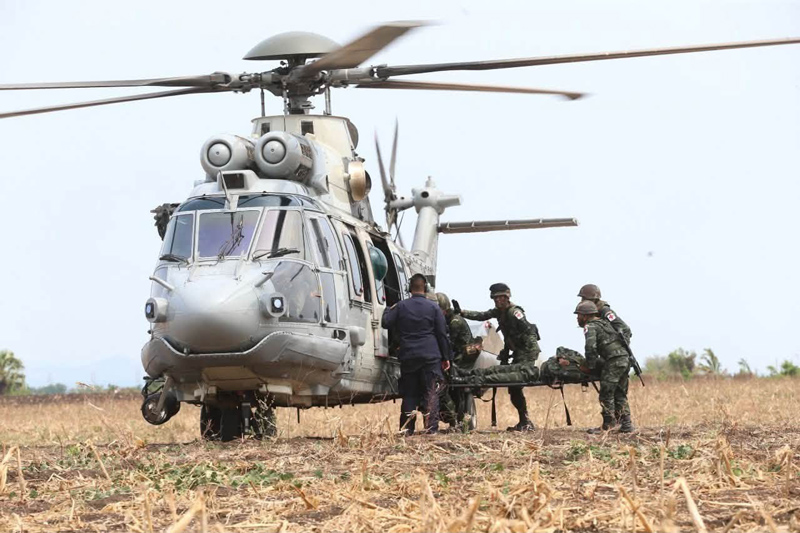 การฝึกซ้อมกู้ภัยและค้นหาผู้ประสบภัยทางอากาศด้วยเครื่อง H225M