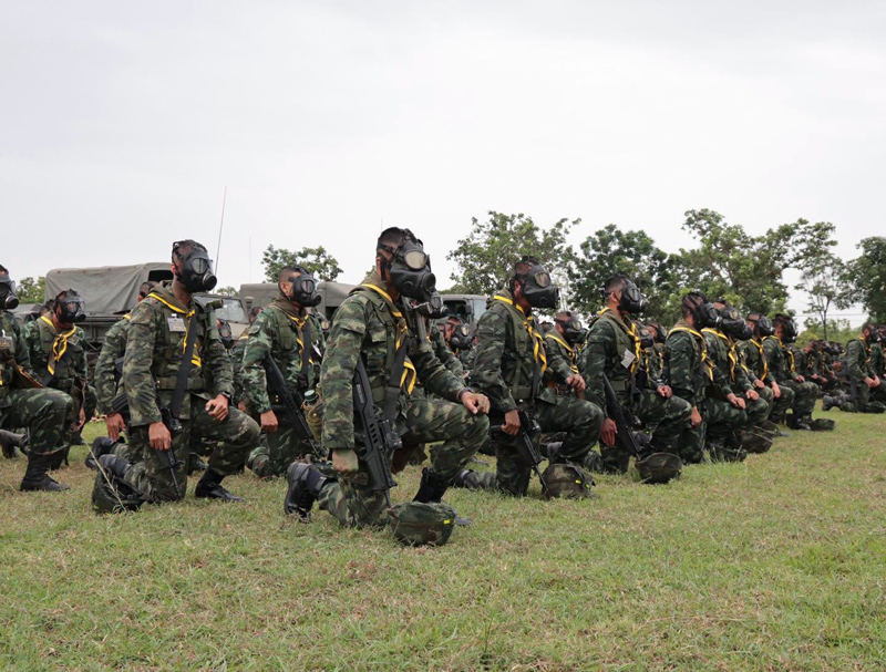 ภาพมุมกว้างสนามฝึกทหารปืนใหญ่สนาม อำเภอเมือง จังหวัดอุดรธานี