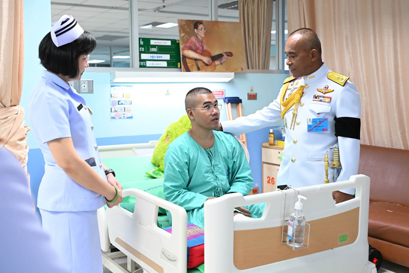 กำลังพลที่ได้รับบาดเจ็บจากการปฏิบัติราชการสนามชายแดนไทยกัมพูชา