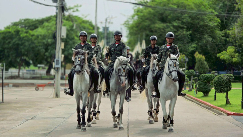การซักซ้อมภารกิจกองทหารม้าอิสริยยศรักษาพระองค์ ม.พัน.29 รอ.