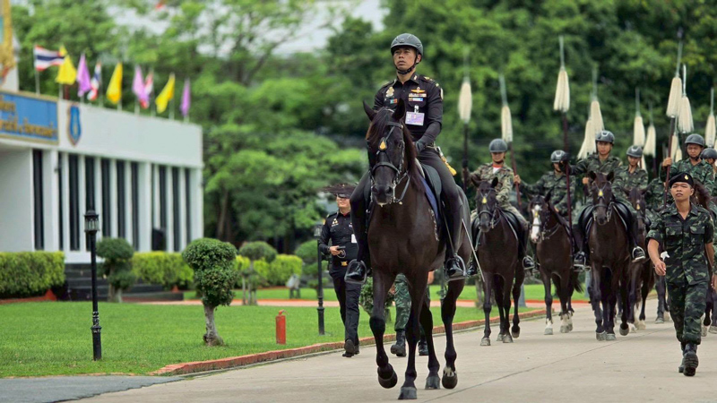 การตรวจความพร้อมของม้าและยุทโธปกรณ์ ณ กองพลทหารม้าที่ 2 รักษาพระองค์