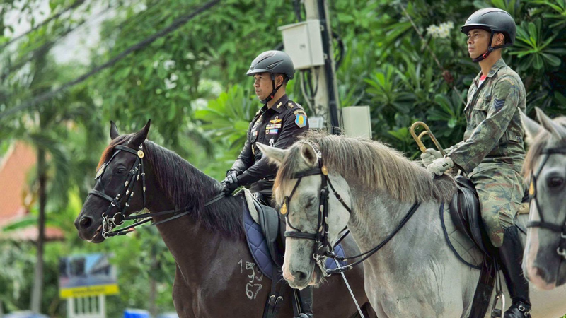 กำลังพลทหารม้ารักษาพระองค์ ม.พัน.29 รอ. เข้าร่วมการฝึกซ้อมภาคสนาม