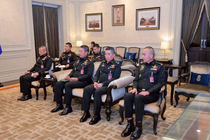 บรรยากาศการพบปะทางการทูตทหาร ณ ห้อง จปร. อาคารพิพิธภัณฑ์กองทัพบก