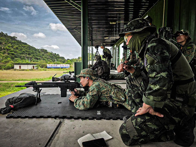 การฝึกยุทธวิธีของกองพันจู่โจม ณ พื้นที่ฝึกทหาร จังหวัดลพบุรี