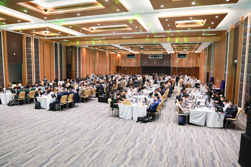 บรรยากาศงานแข่งขันทักษะไซเบอร์ ณ สถาบันวิชาการป้องกันประเทศ