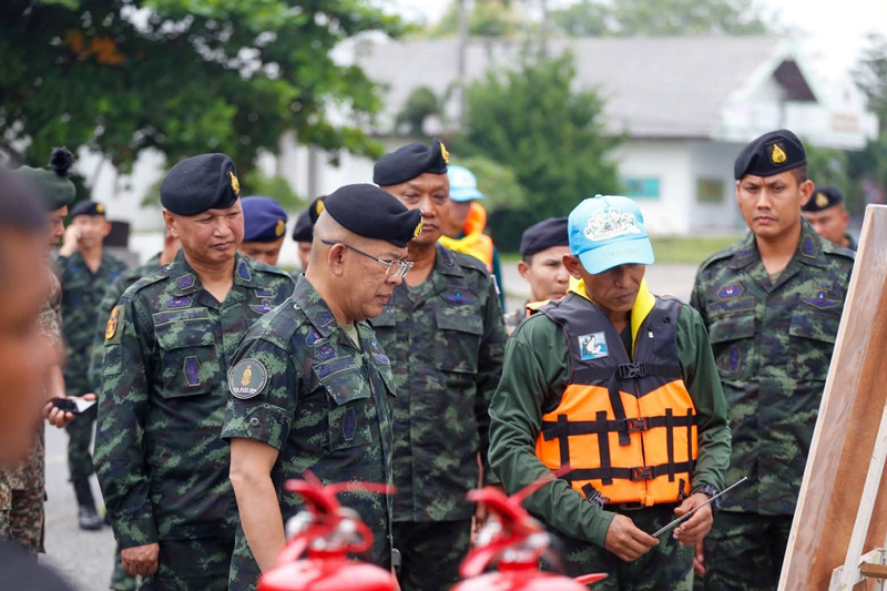การเตรียมความพร้อมในการปฏิบัติภารกิจช่วยเหลือประชาชนในพื้นที่ภาคใต้