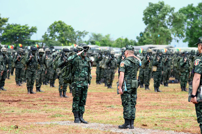 การปฏิบัติทางยุทธวิธีของกำลังพล พล.ร.2 รอ. ในพื้นที่จังหวัดสระแก้ว