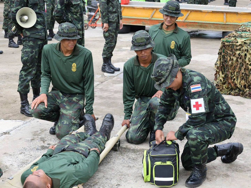 การเตรียมความพร้อมกำลังพลกองทัพบกเพื่อช่วยเหลือประชาชน