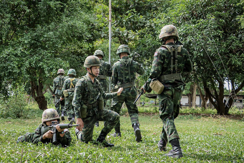 การฝึกเป็นหน่วยในที่ตั้ง ร.3 พัน.2 เพื่อเตรียมความพร้อมสู่การฝึกนอกที่ตั้ง